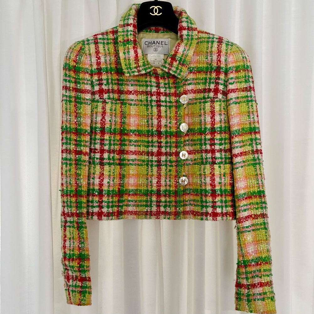 Chanel Iconic Vintage Cropped Jacket, Rare Design, Dry-Cleaned!
